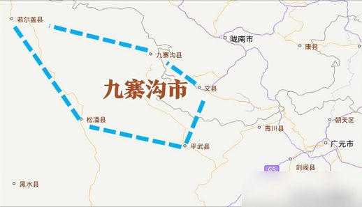 九寨沟位置 九寨沟必去的5个景点